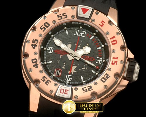 리차드밀 RG/RU Black Asian 7751 Decorated -RM069