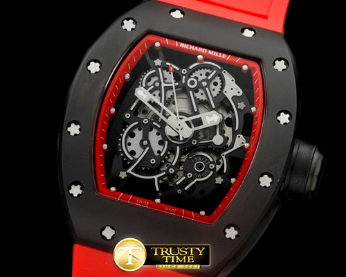 리차드밀 RM055 Bubba Watson Tourbillon CER/PVD/RU Custom Skeleto -RM076E