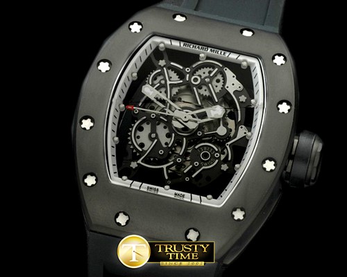 리차드밀 RM055 Bubba Watson Tourbillon CER/PVD/RU Custom Skeleto -RM076G