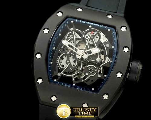 리차드밀 RM055 Bubba Watson Tourbillon CER/PVD/RU Custom Skeleto -RM076H