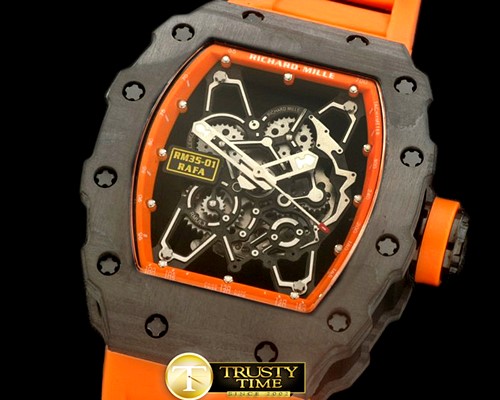 리차드밀 RM035 Rafael Nadal Tourbillon PVD/RU/Org Custom Skelet -RM077B
