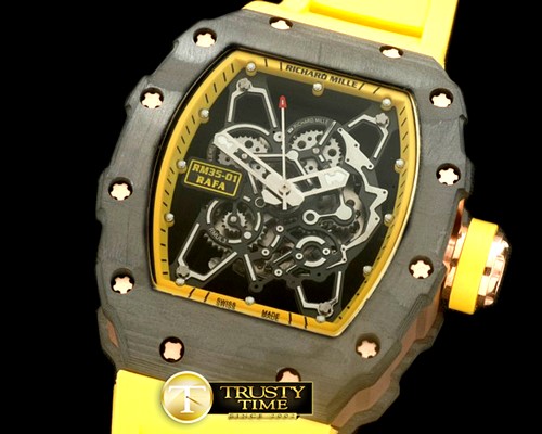 리차드밀 RM035 Rafael Nadal Tourbillon PVD/RU/Ylw Custom Skelet -RM077C