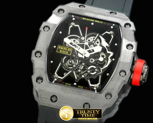 리차드밀 RM035 Rafael Nadal Tourbillon PVD/RU/Blk Custom Skelet -RM078A