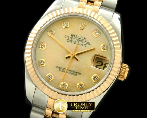 롤렉스 SS/YG Jubilee MOP Gold Diamond Swiss Eta 28362 -RMDJ0247B