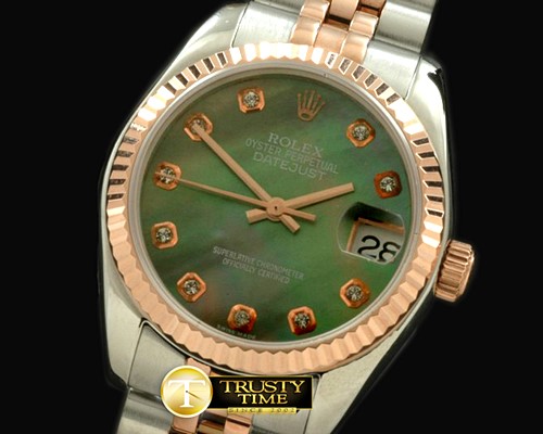 롤렉스 SS/RG Jubilee MGreen Diam Swiss 2688/2355 -RMDJ195A