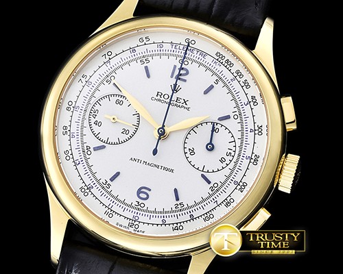 롤렉스 Classic Ref.4113 Vintage Chrono YG/LE White Venus 75 -ROL001C