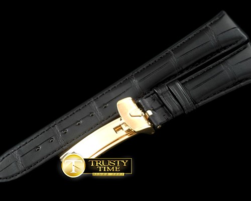롤렉스 Black Croc Strap YG 20/16/ New Insignia Buckle -ROLACC017C