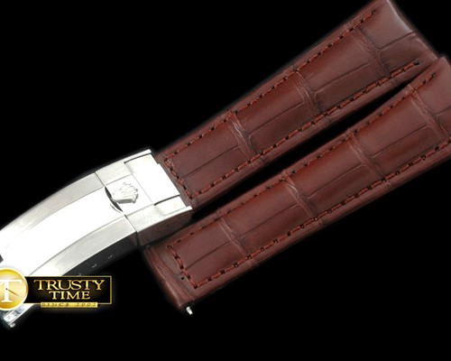 롤렉스 Brown Croc Strap SS 20/16/ New Insignia Deployant -ROLACC019A