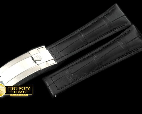 롤렉스 Black Croc Strap SS 20/16/ New Insignia Deployant -ROLACC019B