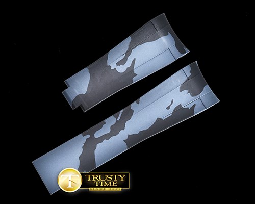 롤렉스 Rubber B Grey Camo Vulc. Strap For Sports Rolex -ROLACC026D