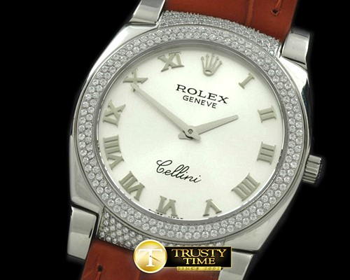 롤렉스 Ladies Cellini SS/LE/Diam Silver Swiss Quartz -ROLCEL040A