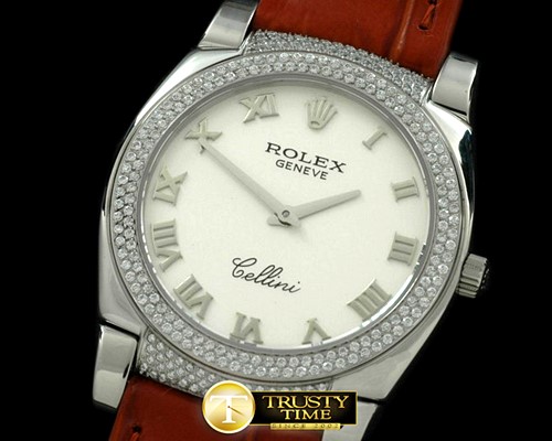 롤렉스 Ladies Cellini SS/LE/Diam White Swiss Quartz -ROLCEL040B