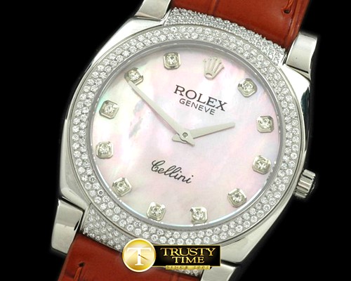 롤렉스 Ladies Cellini SS/LE/Diam White Diam Swiss Qtz -ROLCEL040J
