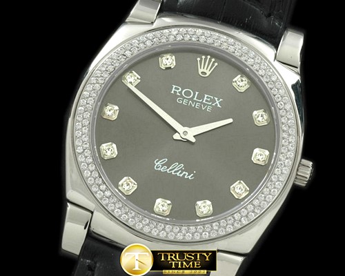 롤렉스 Cellini SS/LE Grey Diam Swiss Qtz -ROLCEL041E