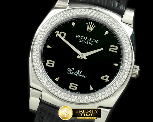 롤렉스 Cellini SS/LE Black Num Swiss Qtz -ROLCEL041L