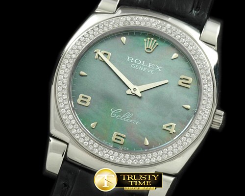 롤렉스 Cellini SS/LE MOP Green Num Swiss Qtz -ROLCEL041M