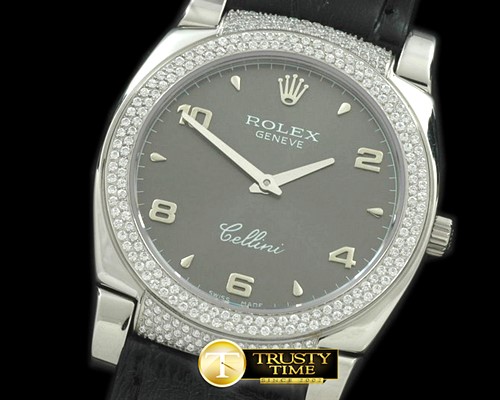 롤렉스 Ladies Cellini SS/LE/Diam Grey Num Swiss Qtz -ROLCEL042H