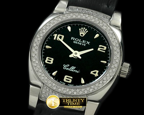 롤렉스 Ladies Mini Cellini SS/LE Black Num Swiss Qtz -ROLCEL049A