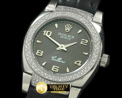 롤렉스 Ladies Mini Cellini SS/LE Grey Num Swiss Qtz -ROLCEL049D
