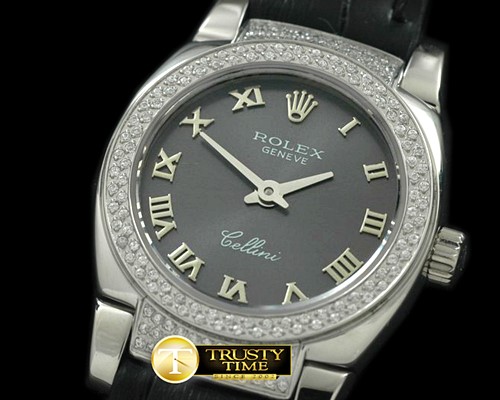롤렉스 Ladies Mini Cellini SS/LE Grey Roman Swiss Qtz -ROLCEL049H