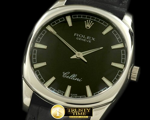 롤렉스 Cellini Danos Men SS/LE Black Swiss Quartz -ROLCEL053A