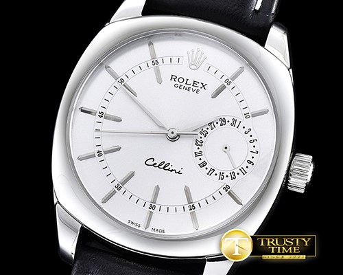 롤렉스 Cellini Date SS/LE Silver White Stick Asia 2824 -ROLCEL069C