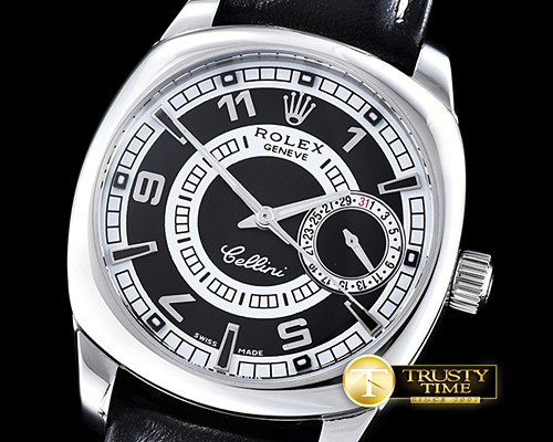 롤렉스 Cellini Date SS/LE Black Num/Stick Asia 2824 -ROLCEL069D