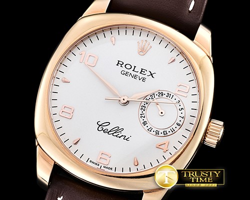 롤렉스 Cellini Date RG/LE White Num Asia 2824 -ROLCEL070C