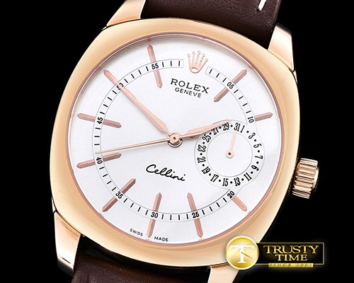 롤렉스 Cellini Date RG/LE Silver Sticks Asia 2824 -ROLCEL070D