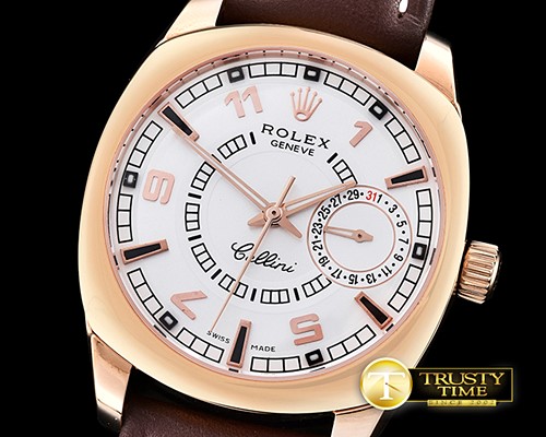 롤렉스 Cellini Date RG/LE White Num/Stick Asia 2824 -ROLCEL070E