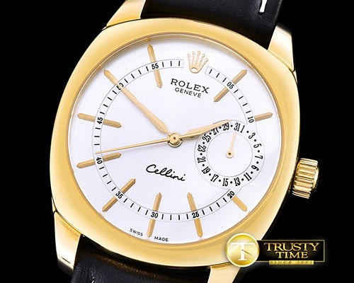 롤렉스 Cellini Date YG/LE Silver Sticks Asia 2824 -ROLCEL071D