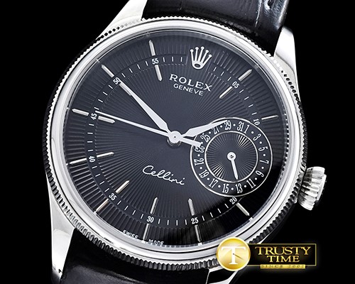 롤렉스 Cellini Date 39mm SS/LE Black VFF Asia 3165 Mod -ROLCEL072B