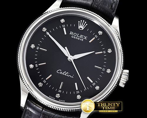 롤렉스 Cellini Time Ref.50509 SS/LE Black Diams Asia 3132 -ROLCEL074C