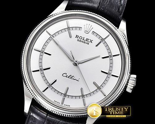 롤렉스 Cellini Time Ref.50509 SS/LE Silver White Asia 3132 -ROLCEL074E
