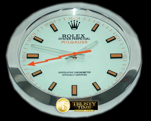 롤렉스 Dealer Clock Milgauss Style White Jap Qtz -ROLCLK007