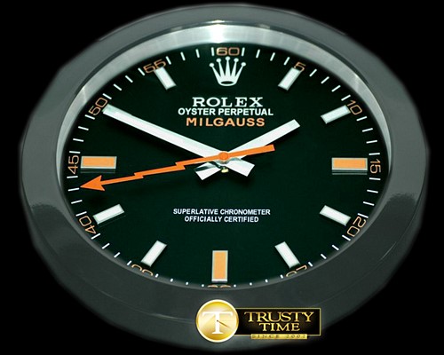 롤렉스 Dealer Clock Milgauss Style Black Jap Qtz -ROLCLK009