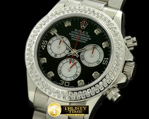 롤렉스 2011 SS/Diam/SS Blk/Wht Diam A7750 Sec@6 28800 -ROLDYT0093B