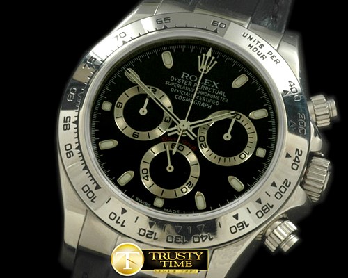 롤렉스 Daytona 116520 SS/LE Black Stick A7750 Sec@6 -ROLDYT0108A