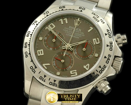 롤렉스 Daytona 116519 SS/SS Grey Num A7750 Sec@6 -ROLDYT0110C