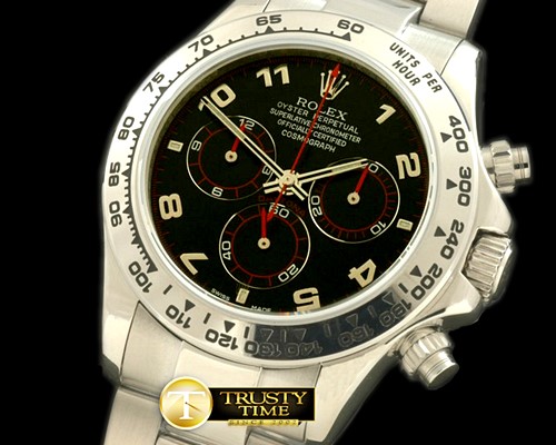 롤렉스 Daytona 116519 SS/SS Black Num A7750 Sec@6 -ROLDYT0110G