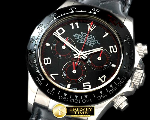 롤렉스 Daytona 116519 SS/CER/LE Black Num A7750 Sec@6 -ROLDYT0136A
