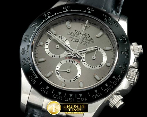롤렉스 Daytona 116520 SS/CER/LE Grey A7750 Sec@6 -ROLDYT0136D