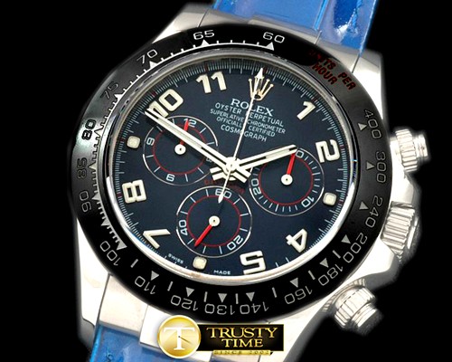 롤렉스 Daytona 116519 SS/CER/LE Blue Num A7750 Sec@6 -ROLDYT0137A