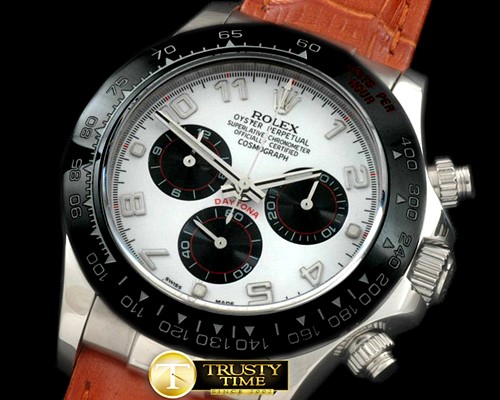 롤렉스 Daytona 116519 SS/CER/LE White Num A7750 Sec@6 -ROLDYT0137C