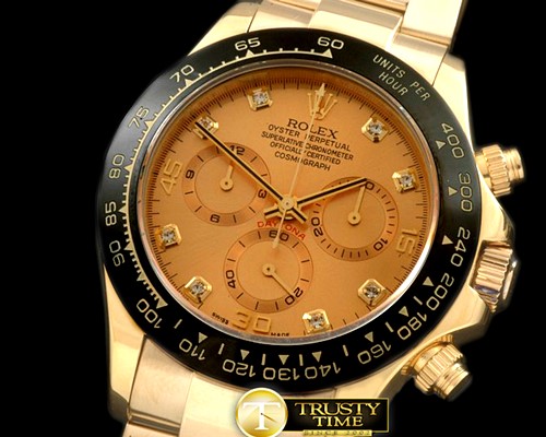 롤렉스 Daytona 116528 YG/YG Gold Diam A7750 Sec@6 -ROLDYT0138E