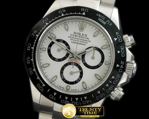 롤렉스 2016 Daytona SS/SS White Stk A7750 Sec@6 28800 -ROLDYT0157A