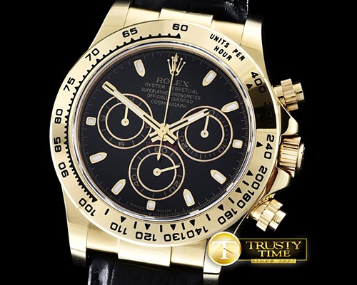 롤렉스 Daytona YG/LE Black Stk BP Ult A7750 Mod 4130 -ROLDYT0178A