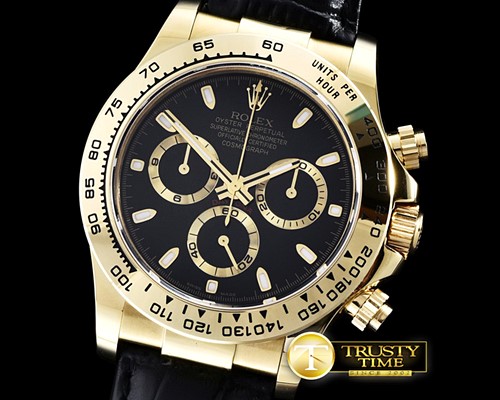 롤렉스 Daytona YG/LE Black Stk BP Ult A7750 Mod 4130 -ROLDYT0178B