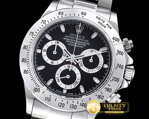 롤렉스 Daytona 116520 SS/SS Black Noob 1:1 Thk A2824 -ROLDYT0188B
