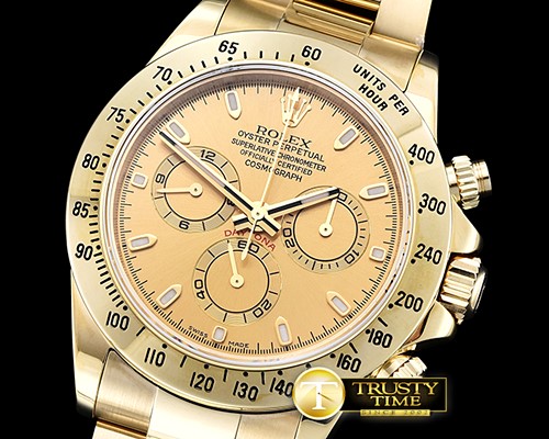 롤렉스 Daytona YG/YG Yellow Gold Stks JF Asia 7750 -ROLDYT0193A